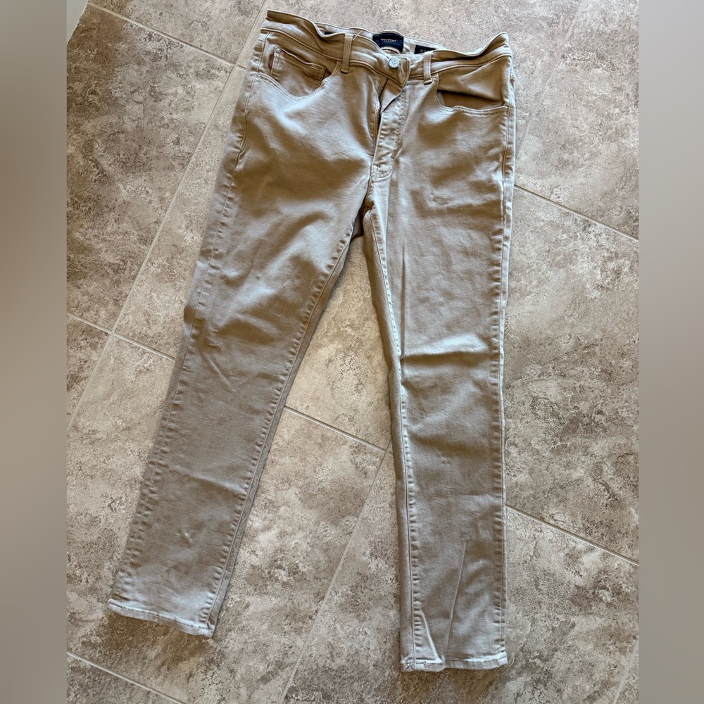 Slim Straight Stretch Pants 36x32